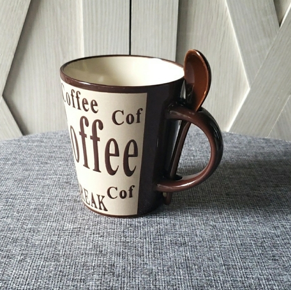 Mr. Coffee Dolce Cafe Ceramic Cup & Spoon - Picture 2 of 11